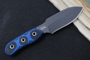 Tops Baghdad Bullet - 1095 Steel / Black & Blue G-10 Handle / Kydex Sheath BADG-03 - Northwest Knives