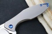 Koenig Arius - Standard with Patterned Handle - Stonewash Blade with Polished Flats (Gen 4) - Northwest Knives