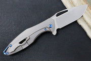 Koenig Arius - Standard with Patterned Handle - Stonewash Blade with Polished Flats (Gen 4) - Northwest Knives