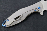 Koenig Arius - Standard with Patterned Handle - Stonewash Blade with Polished Flats (Gen 4) - Northwest Knives