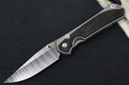 Chris Reeve Knives Large Sebenza 31 - Chad Nichols Ladder Damascus / Bog Oak Handle L31-1104 (A2)