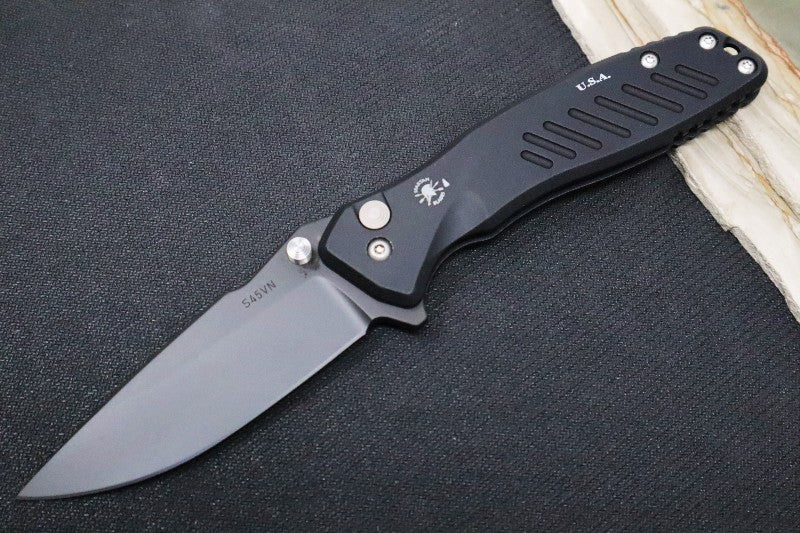 Spartan Blades PALLAS Flipper - Black Drop Point Blade / CPM