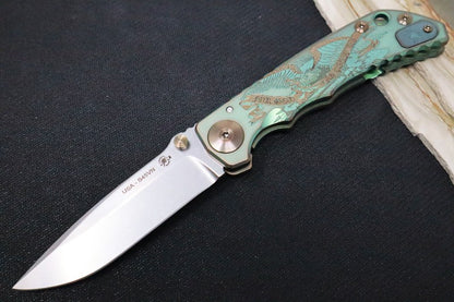 Spartan Blades HARSEY Titanium Folder 2021 Special Edition - Drop Point Blade / CPM-S45VN / God & Country Anodized Handle SF5G&C