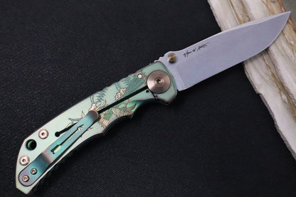 Spartan Blades HARSEY Titanium Folder 2021 Special Edition - Drop Point Blade / CPM-S45VN / God & Country Anodized Handle SF5G&C