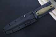 Spartan Blades V-14 Fixed Blade - Black Blade / Green Handle Scales / Black Kydex Sheath SB27BKGRKYBK - Northwest Knives