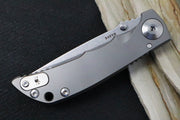 Spartan Blades HARSEY Titanium Folder 3.25 - Drop Point Blade / CPM-S45VN / Stonewashed Titanium Handle SF10SW - Northwest Knives