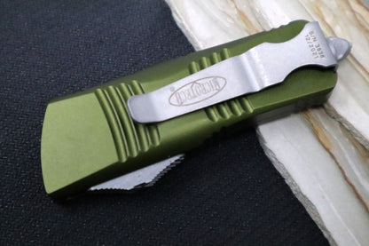 Microtech Mini Troodon OTF - Tanto Blade / Apocalyptic Finish / OD Green Handle 240-10APOD