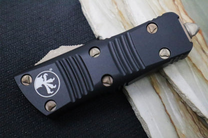 Microtech Mini Troodon OTF - Dagger Blade / Bronzed Apocalyptic Finish / Black Handle 238-13AP