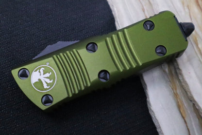 Microtech Mini Troodon OTF - Dagger Blade / Black Finish / OD Green Handle 238-1OD