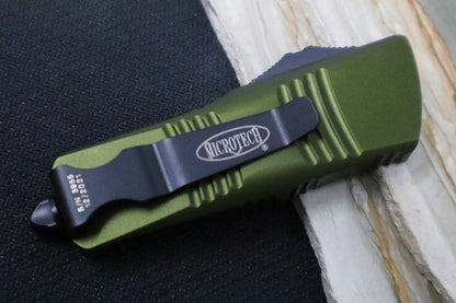 Microtech Mini Troodon OTF - Dagger Blade / Black Finish / OD Green Handle 238-1OD