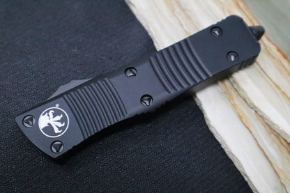 Microtech Troodon OTF Tactical - Double Edge / Black Blade / Black Anodized Aluminum Handle 138-1T