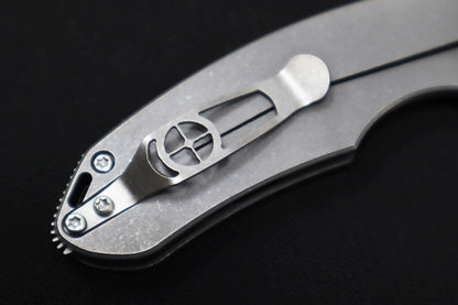 Curtiss Knives F3 Medium Titanium Non-Flipper - Slicer Blade / CTS-XHP Steel / Titanium Handle & Stainless Steel Hardware