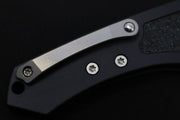 Heretic Knives Pariah Auto - Battleworn Finished Blade / Elmax Steel / Black Aluminum Handle & Grip Tape Inlays H048-5A - Northwest Knives