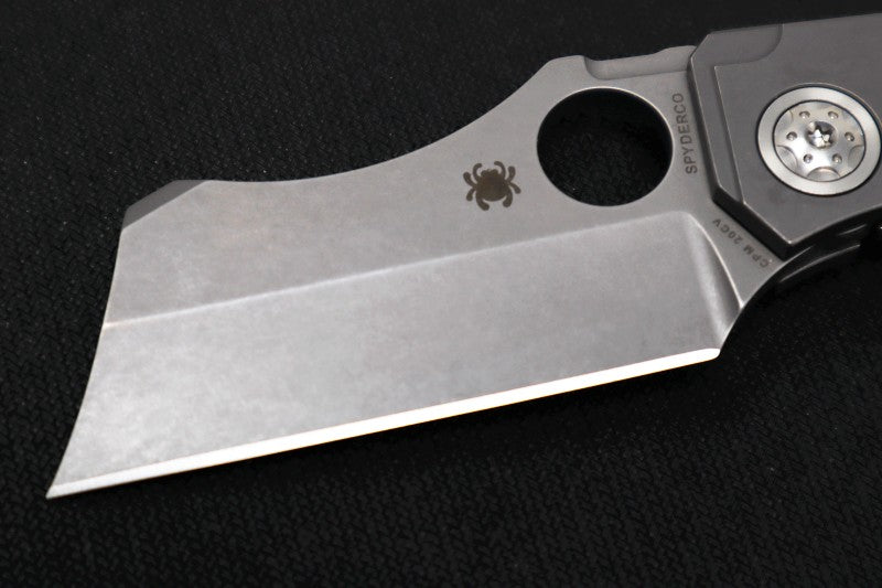 Spyderco Stovepipe - Titanium Handle / Cleaver Blade / CPM-20CV - C260TI