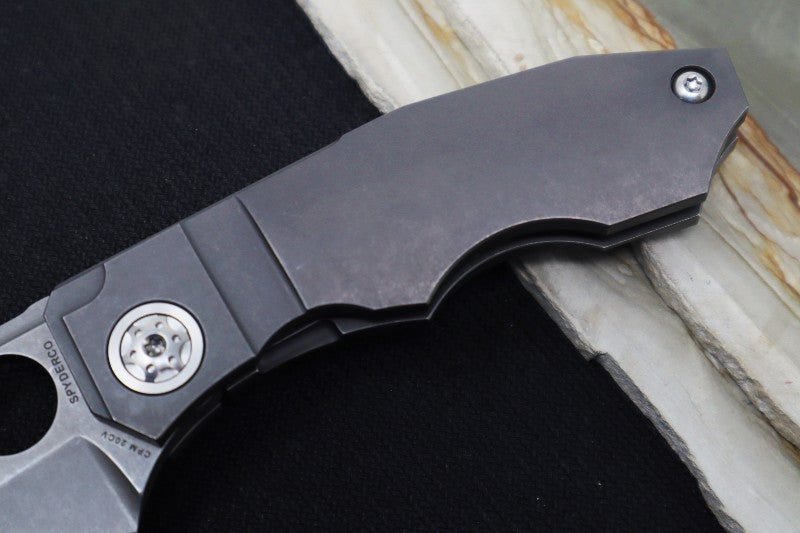 Spyderco Stovepipe - Titanium Handle / Cleaver Blade / CPM-20CV - C260TI