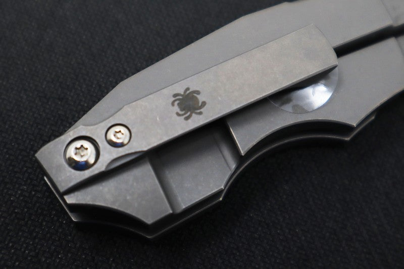 Spyderco Stovepipe - Titanium Handle / Cleaver Blade / CPM-20CV - C260TI - Northwest Knives