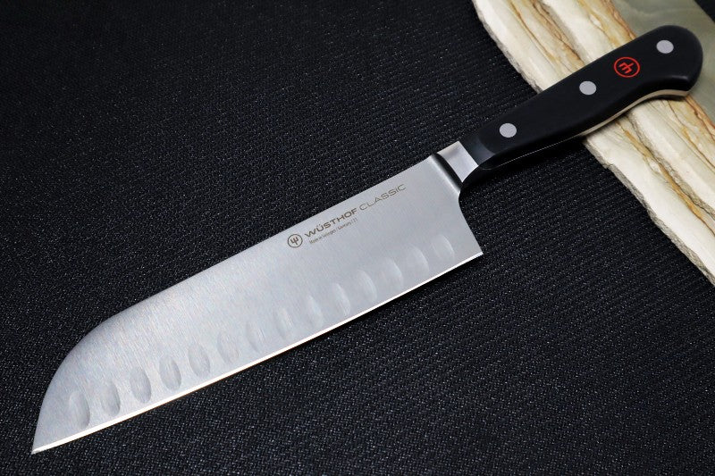 Wusthof Classic - 7" Santoku Knife - Fully forged German stainless steel (X50 CrMoV 15) - Made in Solingen, Germany