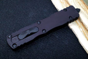 Microtech Dirac Delta Tactical OTF - Black Finish / Partial Serrated Dagger Blade / Black Aluminum Handle 227-2T - Northwest Knives