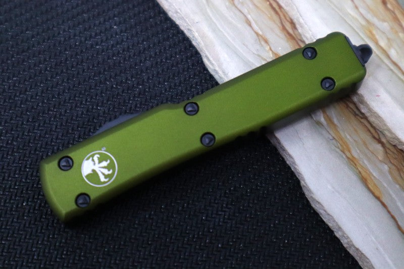 Microtech UTX-70 OTF - OD Green Anodized Aluminum Handle / Black Dagger Blade 147-1OD