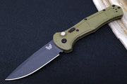 Benchmade 9070BK-1 Claymore - Black D2 Drop Point Blade / Ranger Green Grivory Handle - Northwest Knives