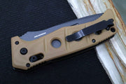 Benchmade 2750GY-3 Adamas Knife Auto - Grey CPM-CruWear Drop Point Blade / Desert Tan G-10 Handle - Northwest Knives