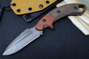 Tops Crusader - 1095 Steel / Orange & OD Green Canvas Micarta Handle / Coyote Tan Kydex Sheath VTAC-02 - Northwest Knives