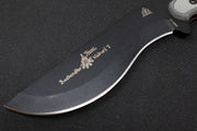 Tops Bushcrafter Khukuri 7.0 - 1095 Steel / Black Linen Micarta Handle / OD Green Kydex Sheath BRUK-01 - Northwest Knives