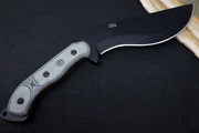 Tops Bushcrafter Khukuri 7.0 - 1095 Steel / Black Linen Micarta Handle / OD Green Kydex Sheath BRUK-01 - Northwest Knives