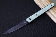 Boker Plus Kwaiken Air Flipper - Jade Natural G-10 Handle / Black Blade / VG-10 Steel 01BO343 - Northwest Knives