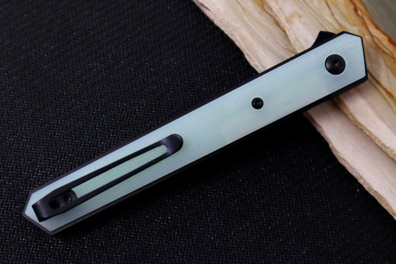 Boker Plus Kwaiken Air Flipper - Jade Natural G-10 Handle / Black Blade / VG-10 Steel 01BO343