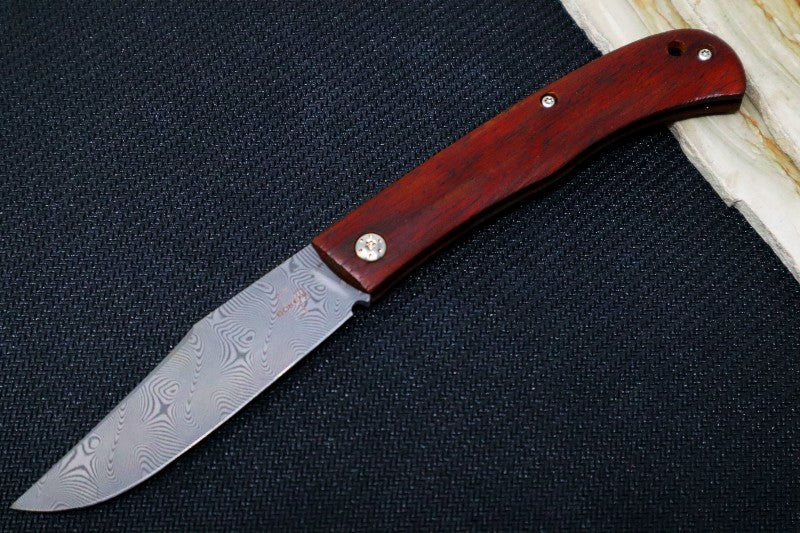 Boker Plus Slack Slipjoint - Cocobolo Wood Handle / 110 Layer Stainless Damascus 01BO175DAM