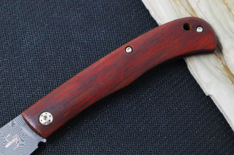 Boker Plus Slack Slipjoint - Cocobolo Wood Handle / 110 Layer Stainless Damascus 01BO175DAM