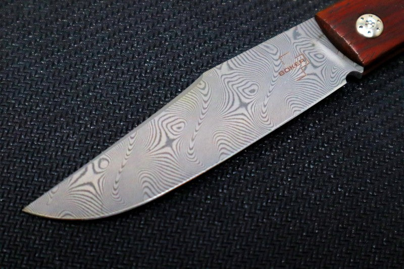 Boker Plus Slack Slipjoint - Cocobolo Wood Handle / 110 Layer Stainless Damascus 01BO175DAM