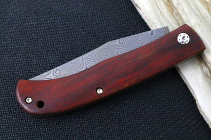 Boker Plus Slack Slipjoint - Cocobolo Wood Handle / 110 Layer Stainless Damascus 01BO175DAM