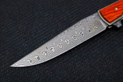 Boker Plus Urban Trapper Flipper - Drop Point Blade / 110 Layer Damascus Steel / Cocobolo Wood Handle 01BO176DAM - Northwest Knives