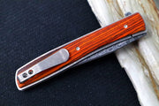 Boker Plus Urban Trapper Flipper - Drop Point Blade / 110 Layer Damascus Steel / Cocobolo Wood Handle 01BO176DAM - Northwest Knives