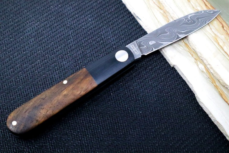 Boker Barlow Prime Tirpitz-Damascus - Micarta & Walnut Wood Handle / 200 Layered Damascus 117942DAM