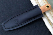 Boker Barlow Fixed Blade - Walnut Wood Handle / ABE-L Steel / Satin Drop Point Blade 120506 - Northwest Knives