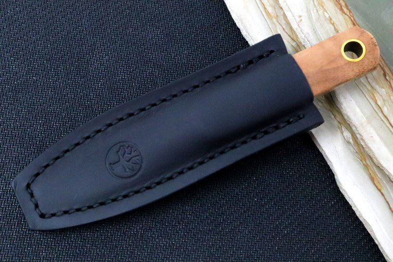 Boker Barlow Fixed Blade - Walnut Wood Handle / ABE-L Steel / Satin Drop Point Blade 120506