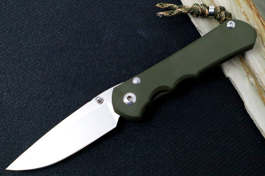 Chris Reeve Knives Large Inkosi NWK Exclusive - Drop Point Blade / CPM-S45VN / OD Green Cerakote Handle / Camo Lanyard with Bead LIN-1136