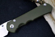 Chris Reeve Knives Large Inkosi NWK Exclusive - Drop Point Blade / CPM-S45VN / OD Green Cerakote Handle / Camo Lanyard with Bead LIN-1136 - Northwest Knives