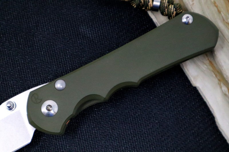 Chris Reeve Knives Large Inkosi NWK Exclusive - Drop Point Blade / CPM-S45VN / OD Green Cerakote Handle / Camo Lanyard with Bead LIN-1136