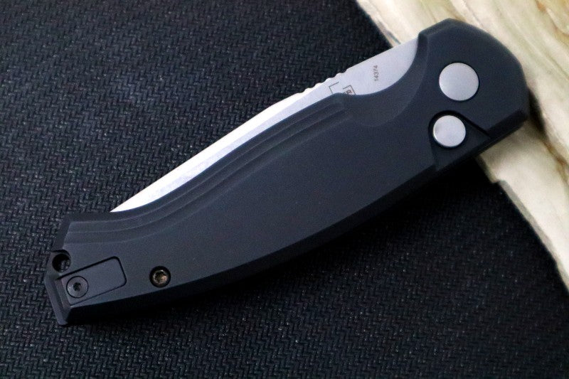 Boker Plus Karakurt Auto - Black Anodized Aluminum Handle Scales / 154CM Steel / Clip Point Blade 01BO363