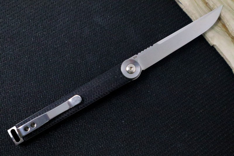 Boker Plus Kaizen Black G-10 Flipper - Drop Point Blade / D2 steel / Black G-10 handle 01BO390