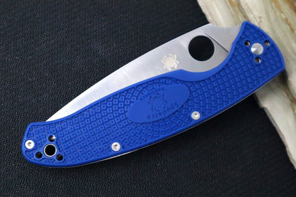 Spyderco Resilience Lightweight- Blue FRN Handle / Satin Blade / CPM-S35VN Steel - C142PBL