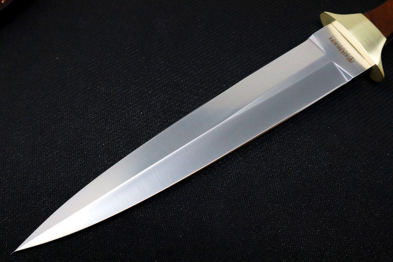 Boker Arbolito Colmillo Guayacan Fixed Blade - Guayacan Wood Handle Scales / Dagger Blade / ACX 390 Steel 02BA918G