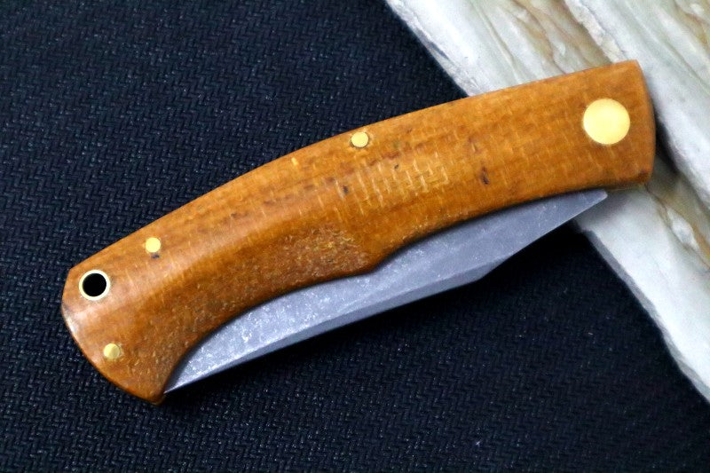  Brown Micarta Handle With Stonewash Blade | Northwest Knives