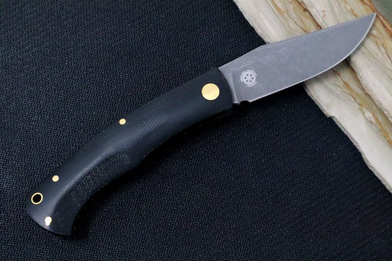 Boker Boxer EDC Black - Stonewash M390 Blade / Black Micarta Handle 111129