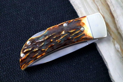  Boker 111006 Pocket Lock Blade Stag Pocket Knife with