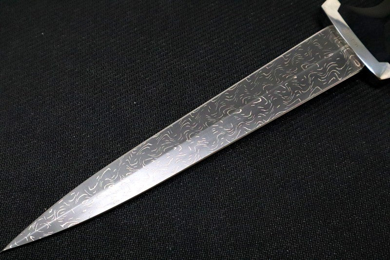 HANDMADE DAMASCUS STEEL Kind Double Edge newest Swiss Dagger Hunting knife 4772-29